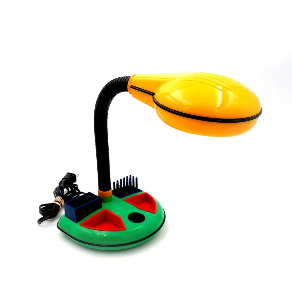 Vtg 80s Rabbit Tanaka Multi-Colored‎ Gooseneck Desk Lamp Memphis Milano Style